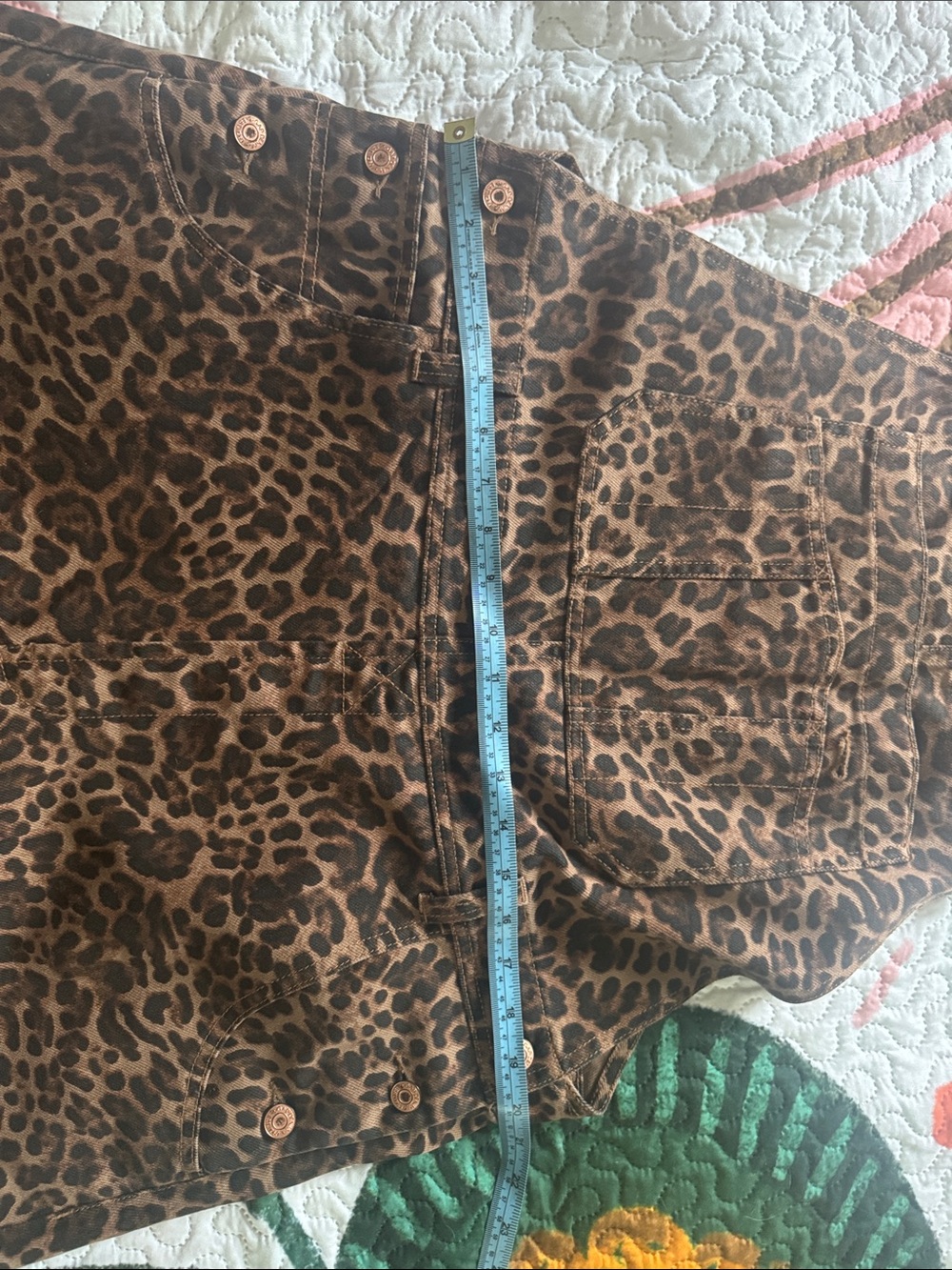 GAP Leopard Print Oversized Jumpsuit - barrel leg overalls Brown & Black - Picture 4 of 6